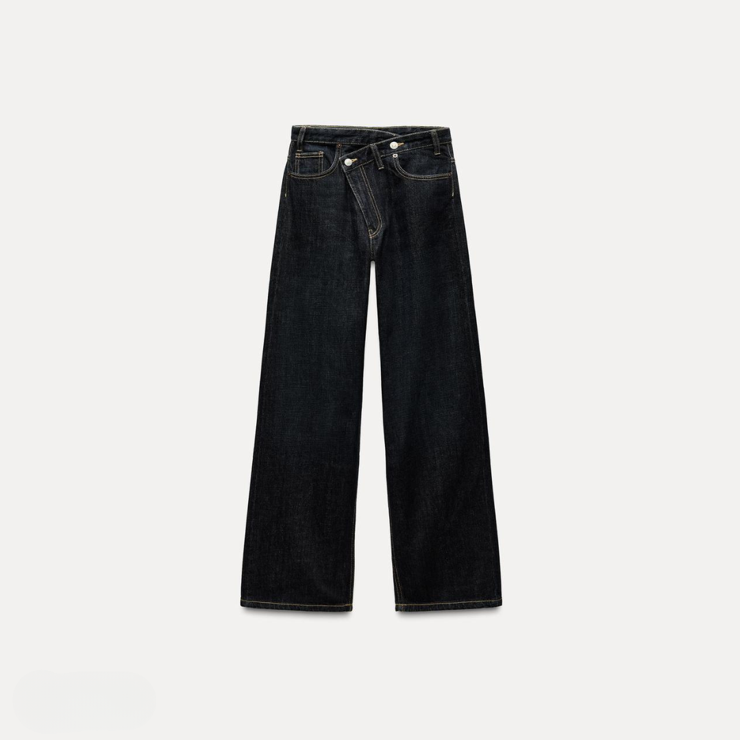 VERA | WIDE-LEG WAISTBAND JEANS