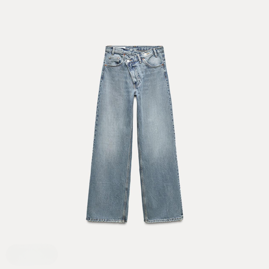 VERA | WIDE-LEG WAISTBAND JEANS