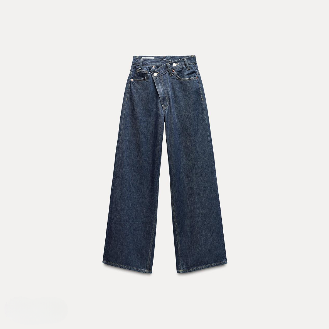 VERA | WIDE-LEG WAISTBAND JEANS