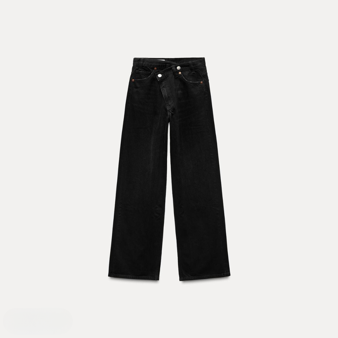 VERA | WIDE-LEG WAISTBAND JEANS