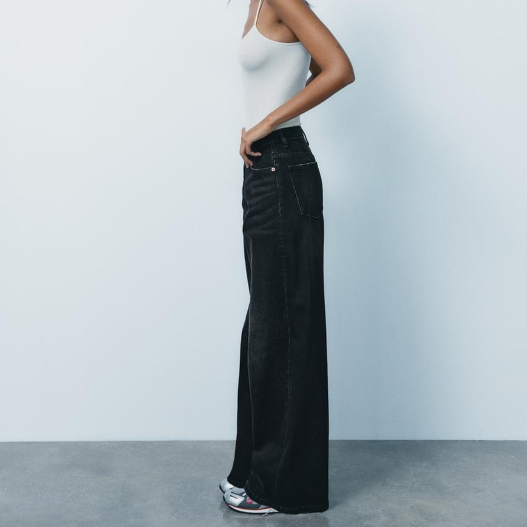 VERA | WIDE-LEG WAISTBAND JEANS