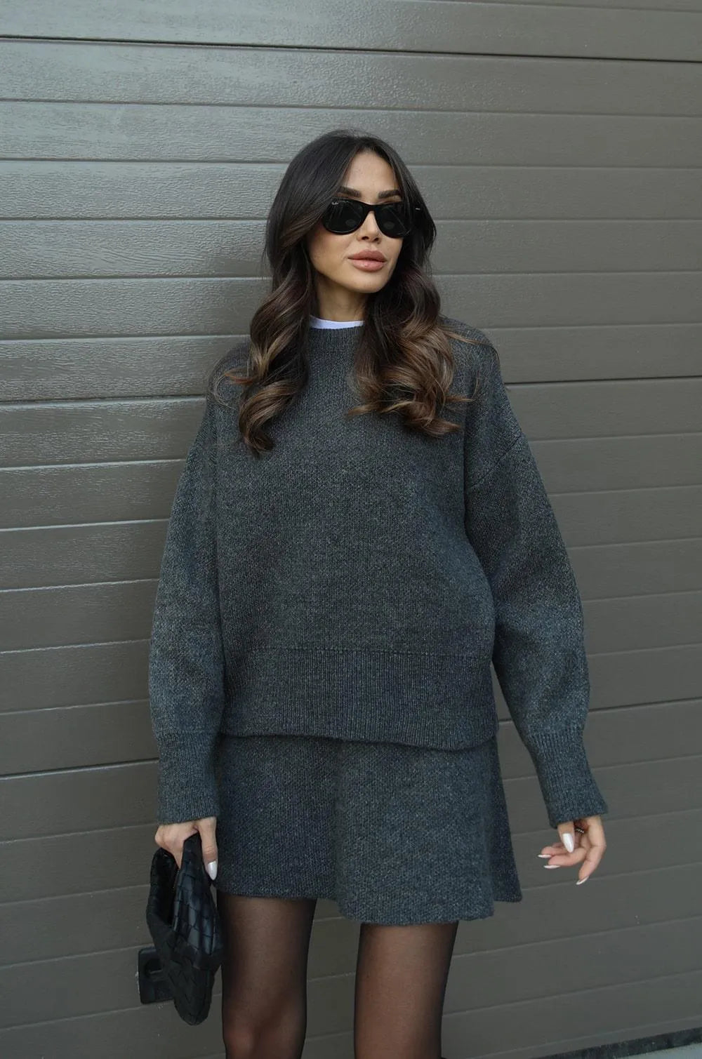 Lorena™ - Gebreid rokpak (top + rok)