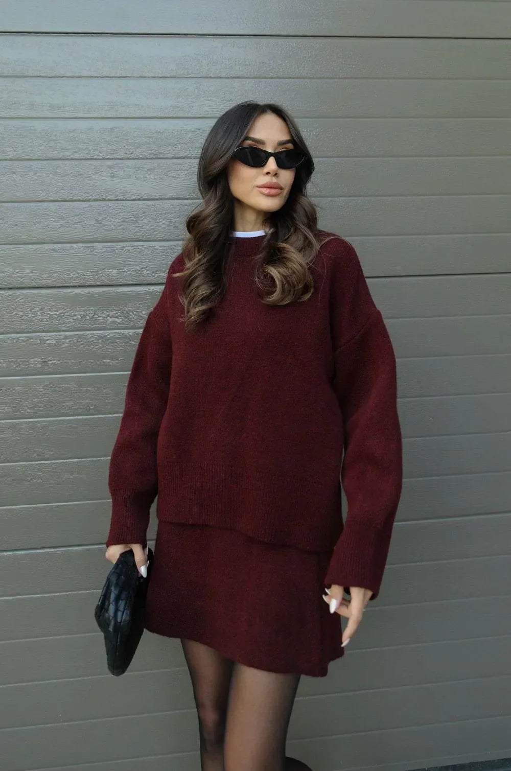 Lorena™ - Gebreid rokpak (top + rok)