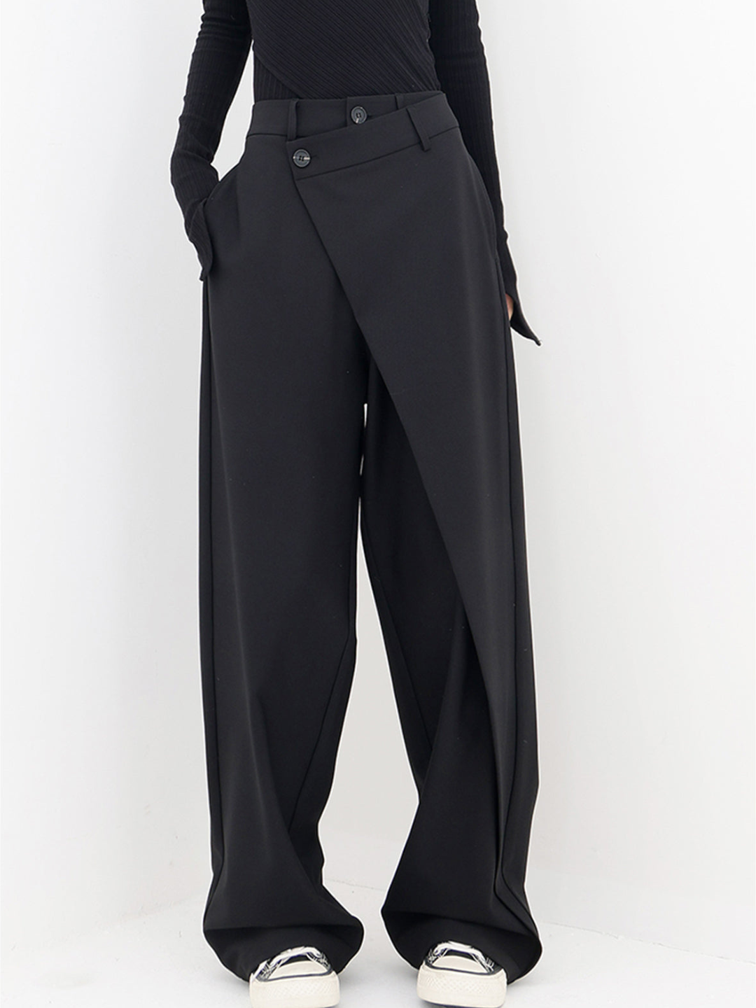 Daphne™ | Asymmetrische baggy broek