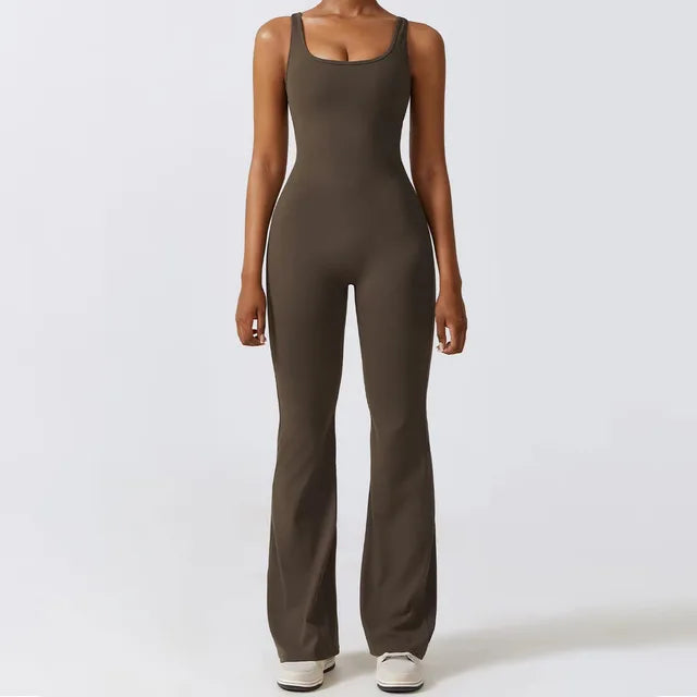 Elena ™ l Yoga jumpsuit met holle rug