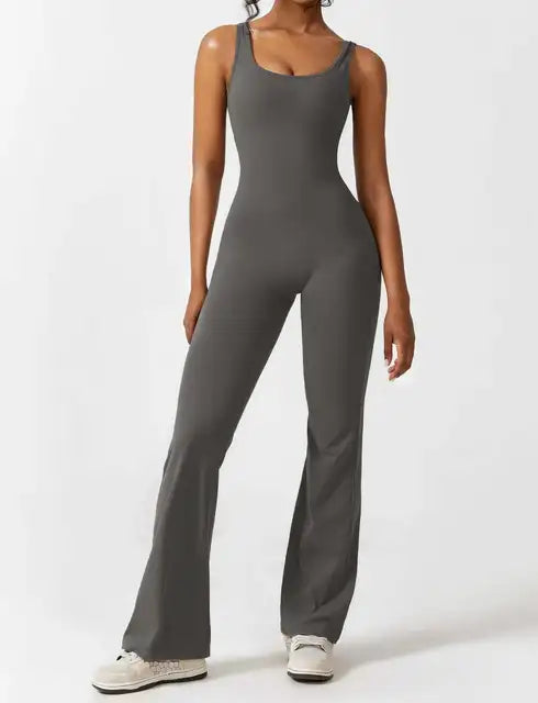 Elena ™ l Yoga jumpsuit met holle rug