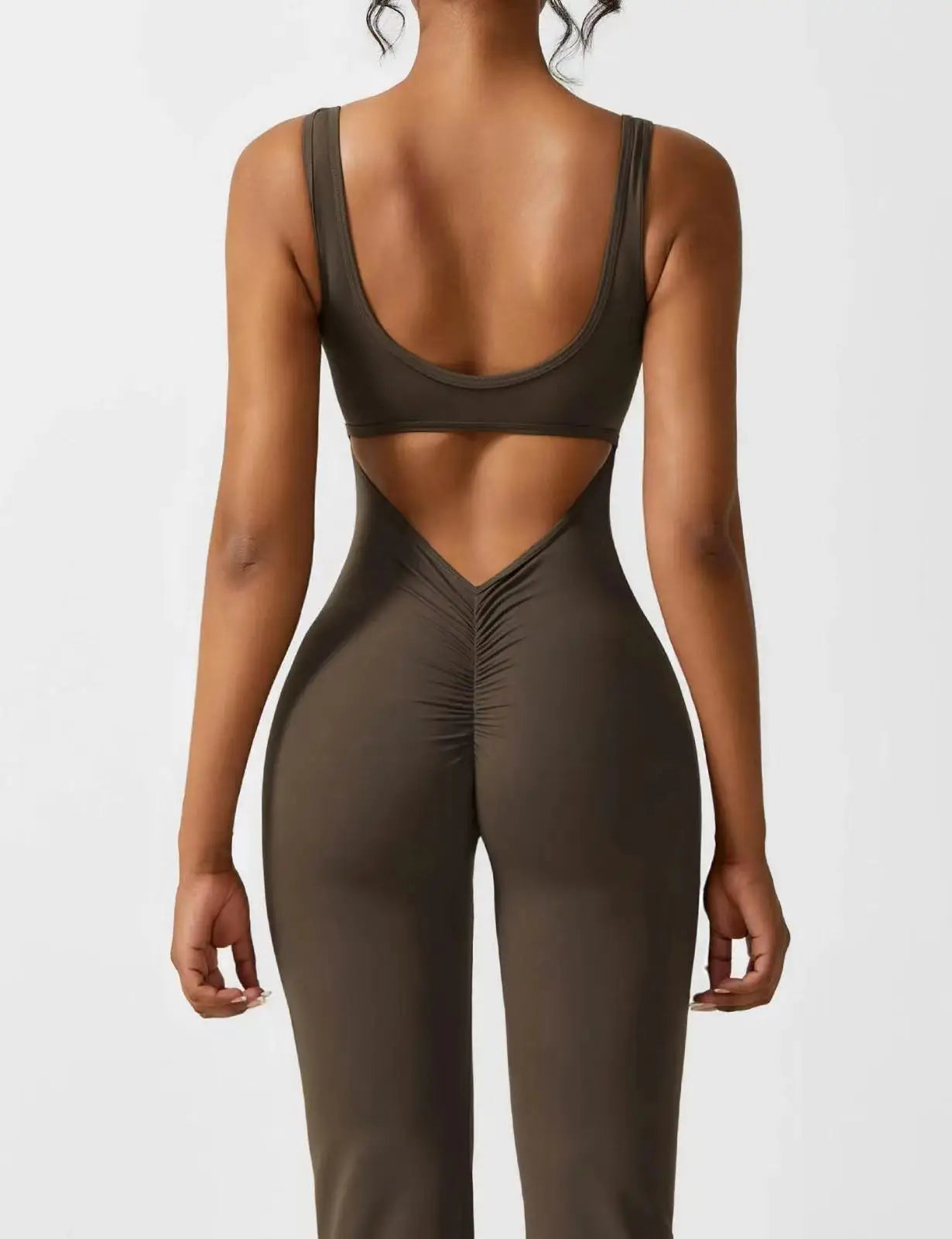 Elena ™ l Yoga jumpsuit met holle rug