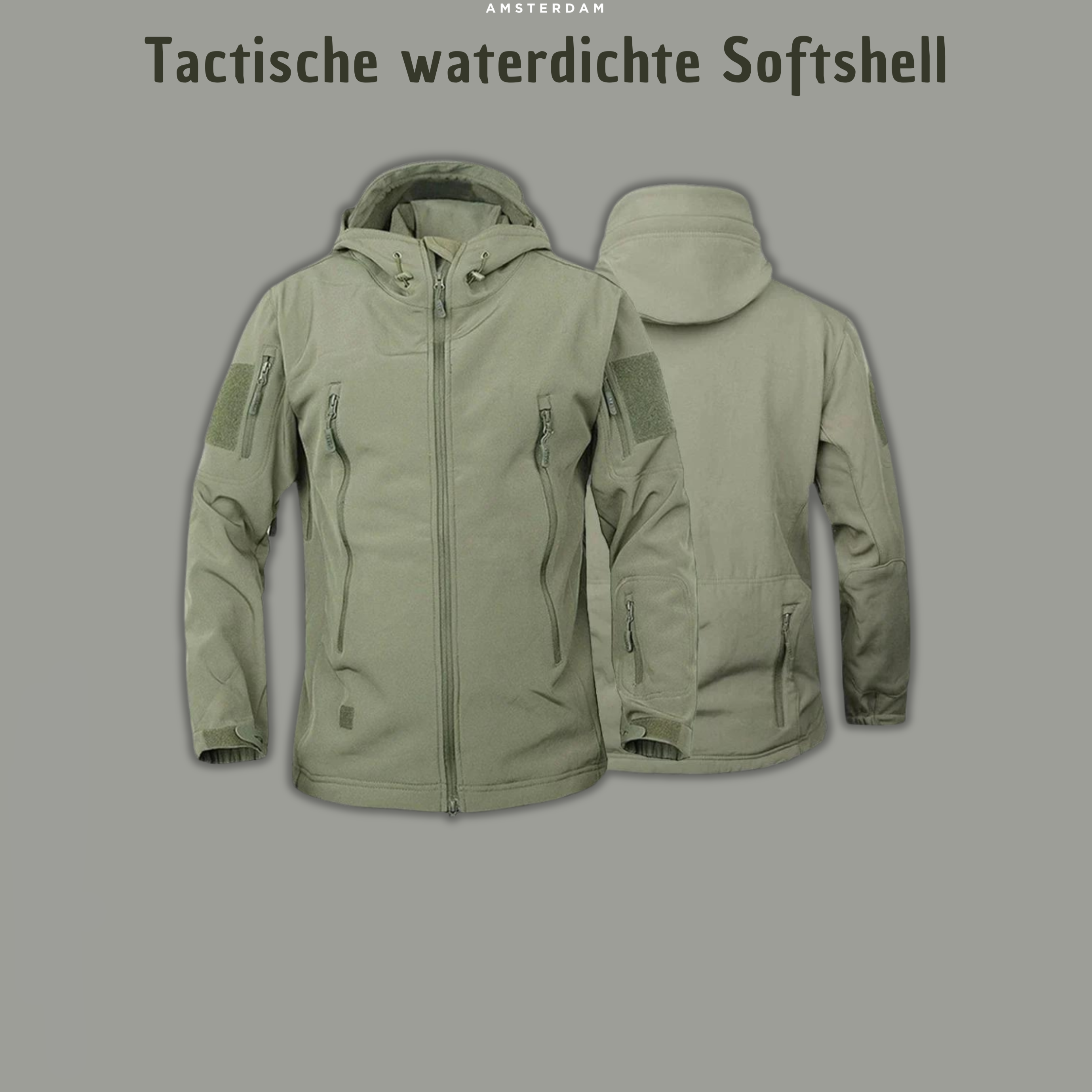 Florian | Tactisch Wind- en Waterdicht Pak + Gratis Fleece Trui