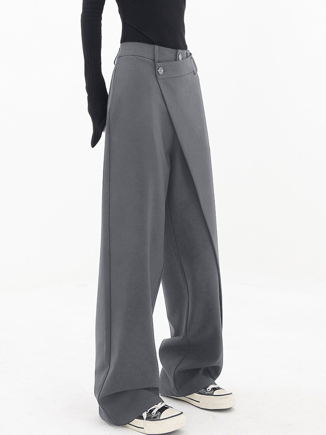 Daphne™ | Asymmetrische baggy broek