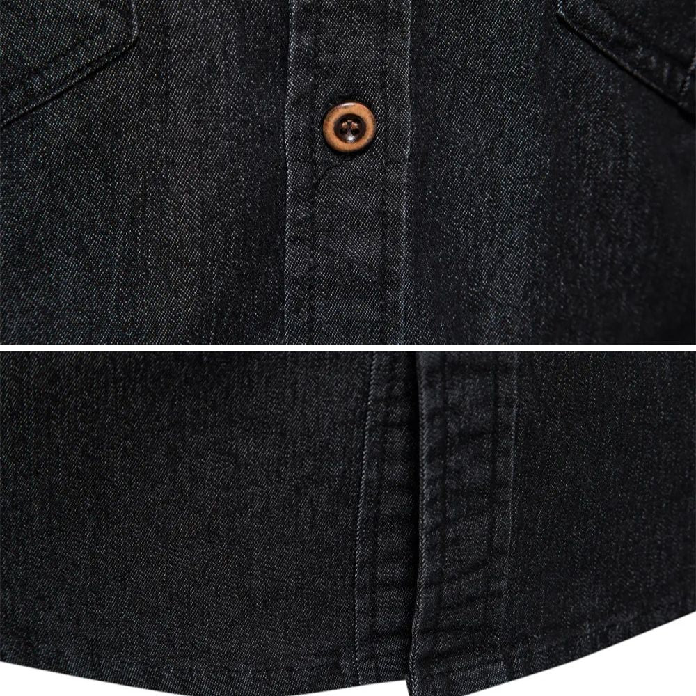 Angilo™ | Herenoverhemd van Katoen Denim