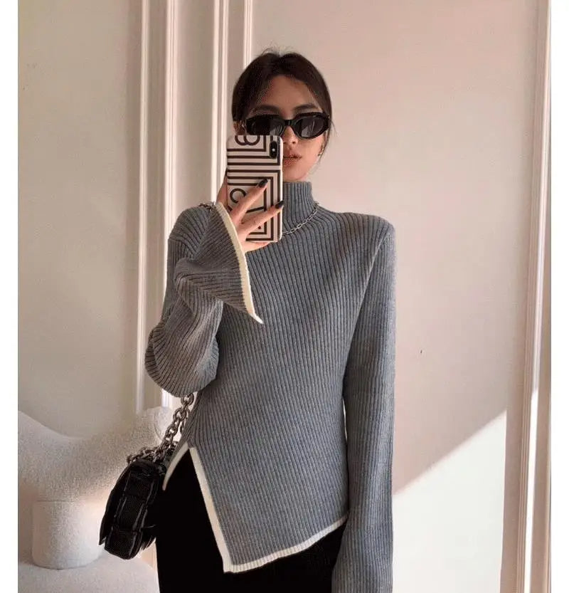 Evelina™ l Elegante Turtleneck Trui